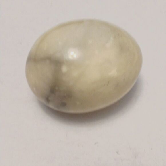 Polished Marble Egg Ivory Grey Easter Display Vintage - Picture 4 of 7